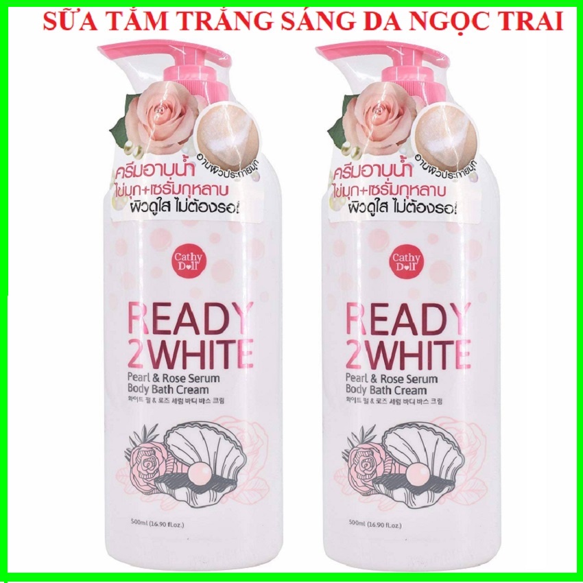 ⚡️FREESHIP⚡️ Sữa Tắm Ready 2 White ngọc trai 500ml dưỡng ẩm, giúp da trắng sáng, mịn màng