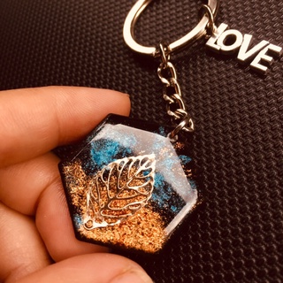 Móc Khóa handmade Lá Vàng May Mắn Lilande