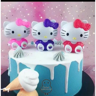 Mèo kitty trang trí bánh kem, đồ chơi cho bé, toppercake