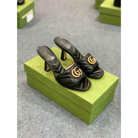 Guốc Gucci Trắng Đen Xanh Full Size 35-39