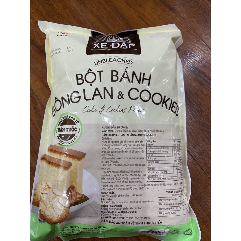 Bột mì số 8, Bột mì bánh bông lan xe đạp cao cấp