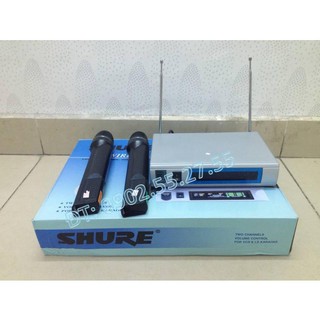 Bộ 2 micro ko dây của shure 338 hát karaoke hay