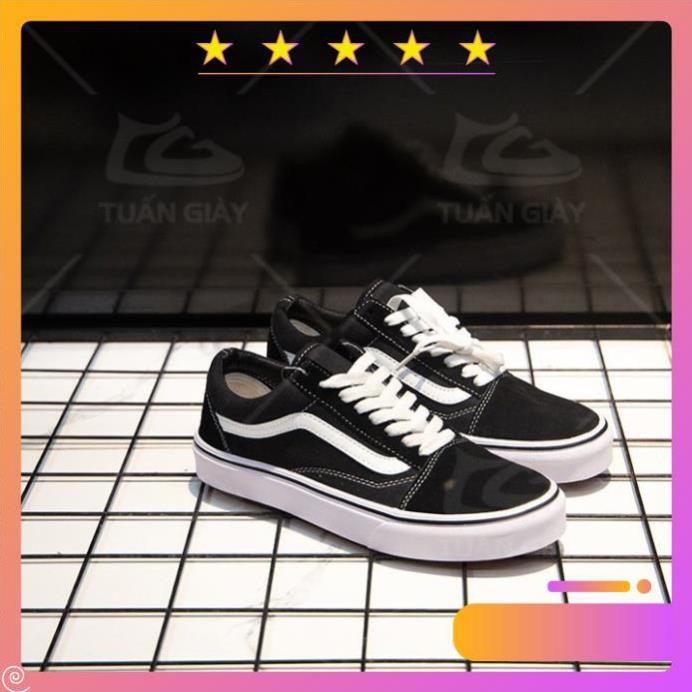 Giày VS OLD SKOOL mũi da lộn đế kếp sao su chống trơn trượt phù hợp quần jeans dễ phối đồ | BigBuy360 - bigbuy360.vn