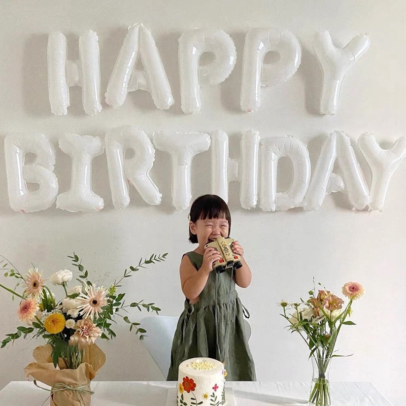 Bong Bóng Lá Nhôm 16Inch Hình Chữ Cái Từ A-Z Trang Trí Tiệc