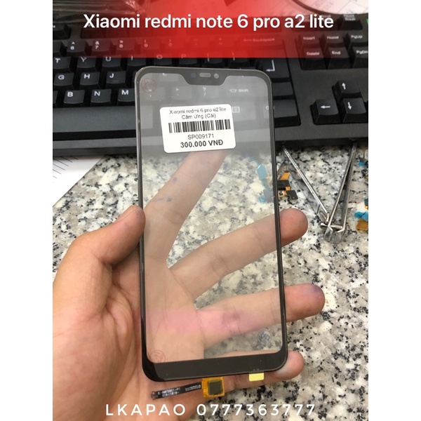 Kính ép Xiaomi redmi 6 pro a2 lite cảm ứng
