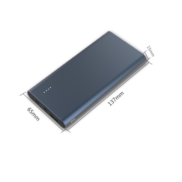 Sạc Dự Phòng QC 3.0 PD 18W  10000mAh Vỏ nhôm cho iPhone Huawei Samsung Xiaomi Oppo Vivo Realme