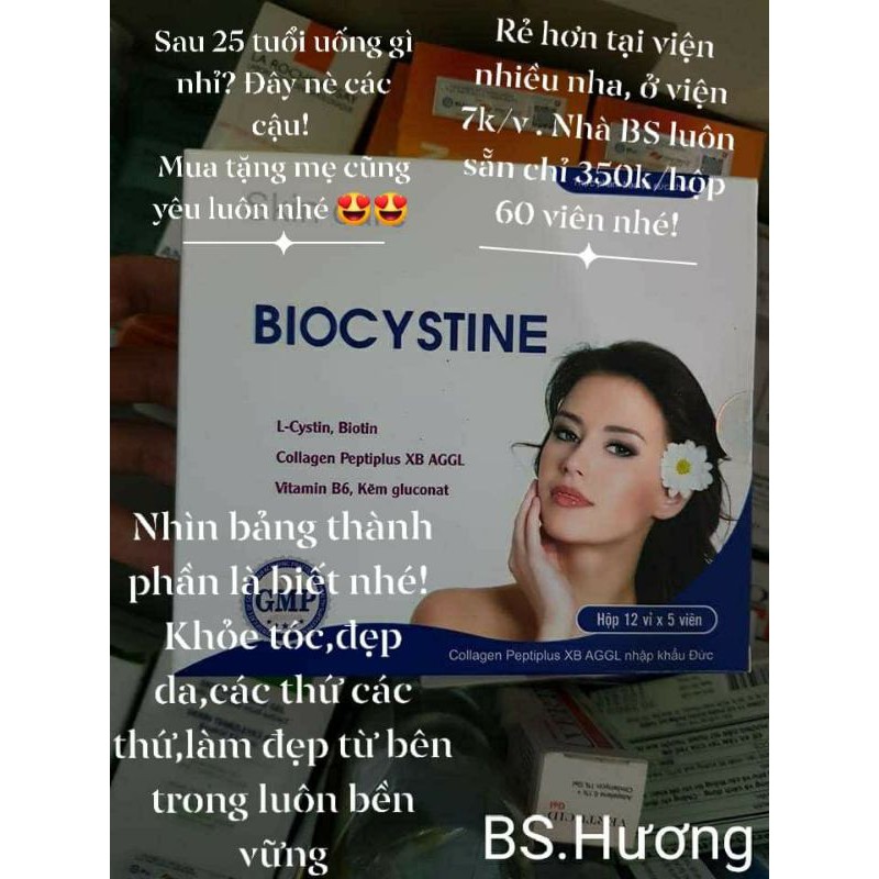 Viên uống đẹp da, khoẻ tóc Biocystin