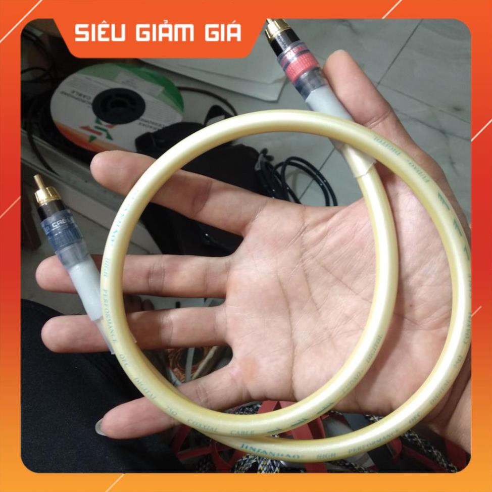 Dây coxial 0.8m - 75ohm - jack Monster