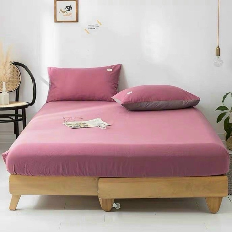 Bộ ga gối cotton tici cao cấp 1ga 2 vo goi(miễn phí bo chun)- Kanta store