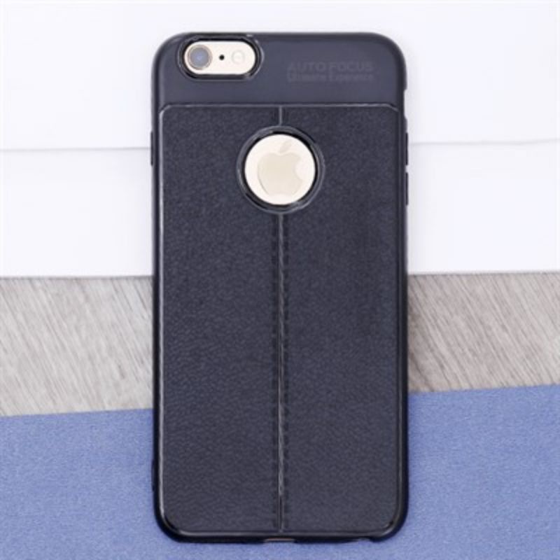 Ốp lưng dẻo iPhone 6/6 plus/7/8/7 plus/8 plus vân giả da Auto focus