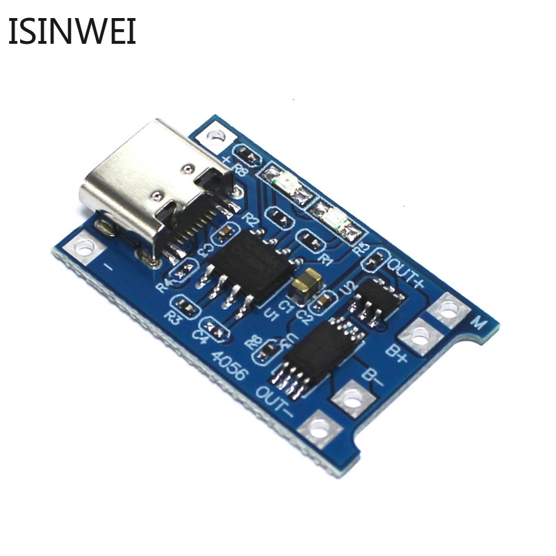Bảng mô đun sạc pin lithium 5V TP4056 1A có đầu TYPE-C USB 18650