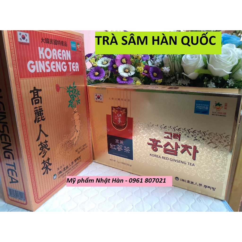 Trà hồng sâm Hàn Quốc Hộp 100 gói  – Korean Ginseng Tea