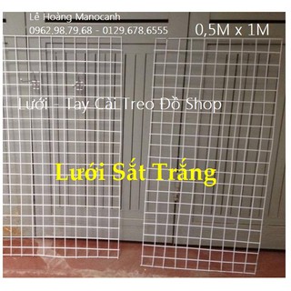 Khung Lưới 2 Chiếc 50x100Cm, 40 Tay Cài Sắt Dài 10-15Cm