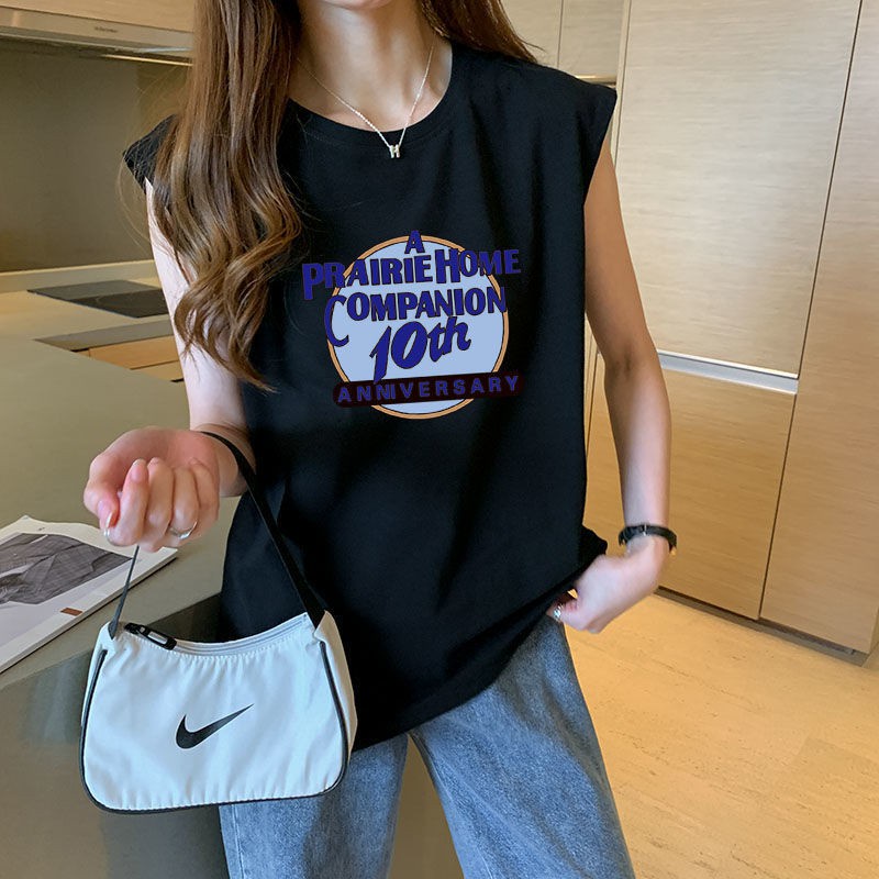 Áo thun sát nách thể thao form rộng style Hip hop 10th