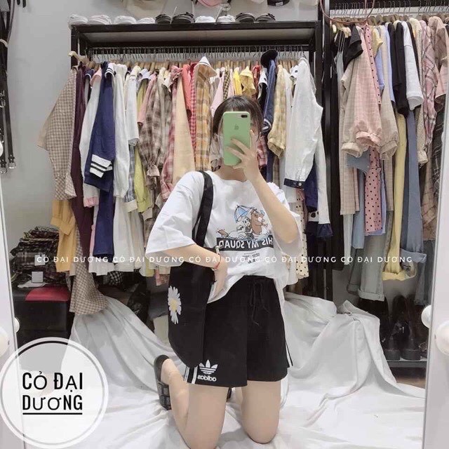 Quần short nữ 3 sọc rộng phong cách thể thao quần sooc nữ chất umi siêu đẹp Banamo 601