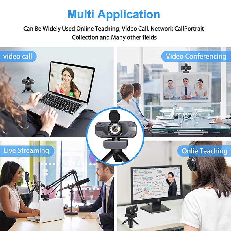 Webcam Kèm Mic 1080p Hd Cho Máy Tính | BigBuy360 - bigbuy360.vn