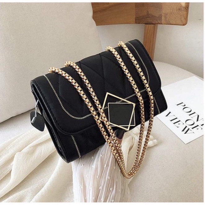 Túi Xách Nữ Có Dây Đeo Chéo Khóa Gương A03