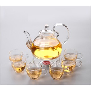 SALE - Bộ ấm trà thủy tinh chịu nhiệt BAT 221