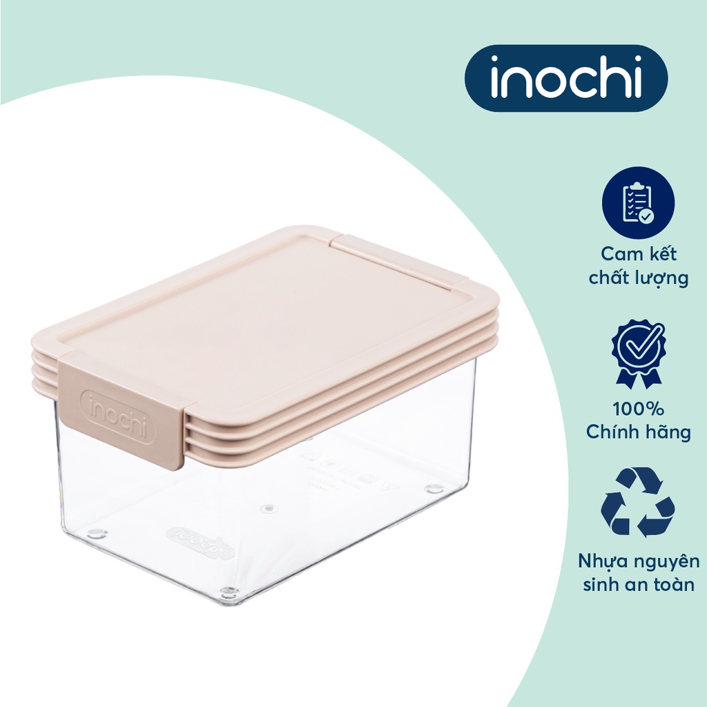 Bộ 2 hộp thực phẩm tritan chữ nhật Inochi- Hokaido 1000-2000ml