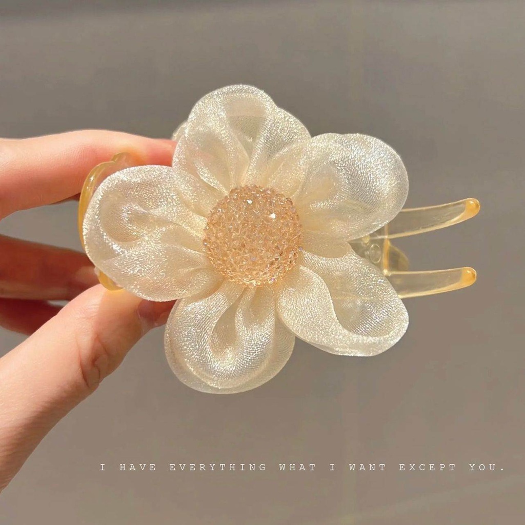 Kẹp Tóc Đuôi Ngựa Hình Hoa Thời Trang Hàn Quốc Cho Nữ