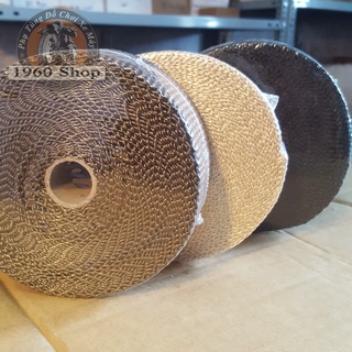 Dây vải bố thủy tinh quấn cổ pô xe máy harley cafe racer tracker chopper bobber cg125 su gn125 cd 67 win honda yamaha