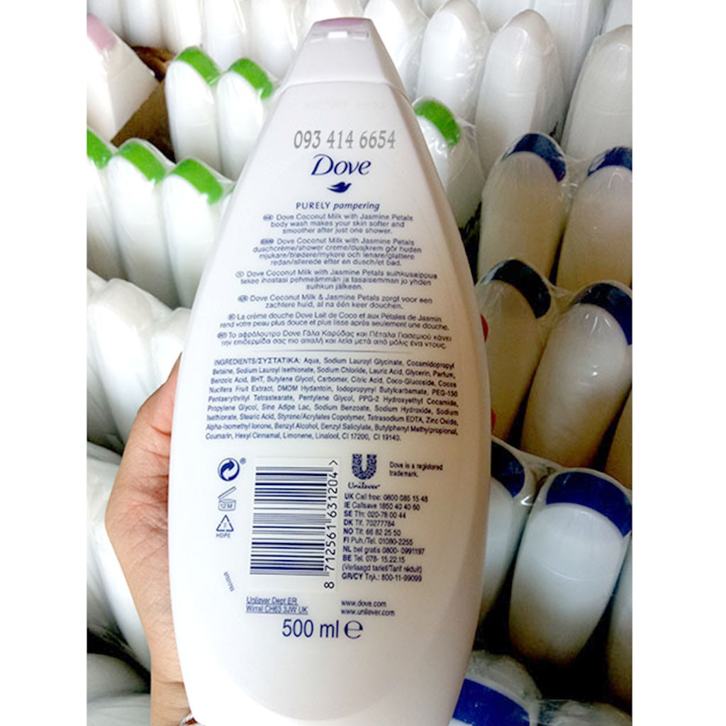 Sữa Tắm Dove 500ml - Đức Hàng Chính Hãng