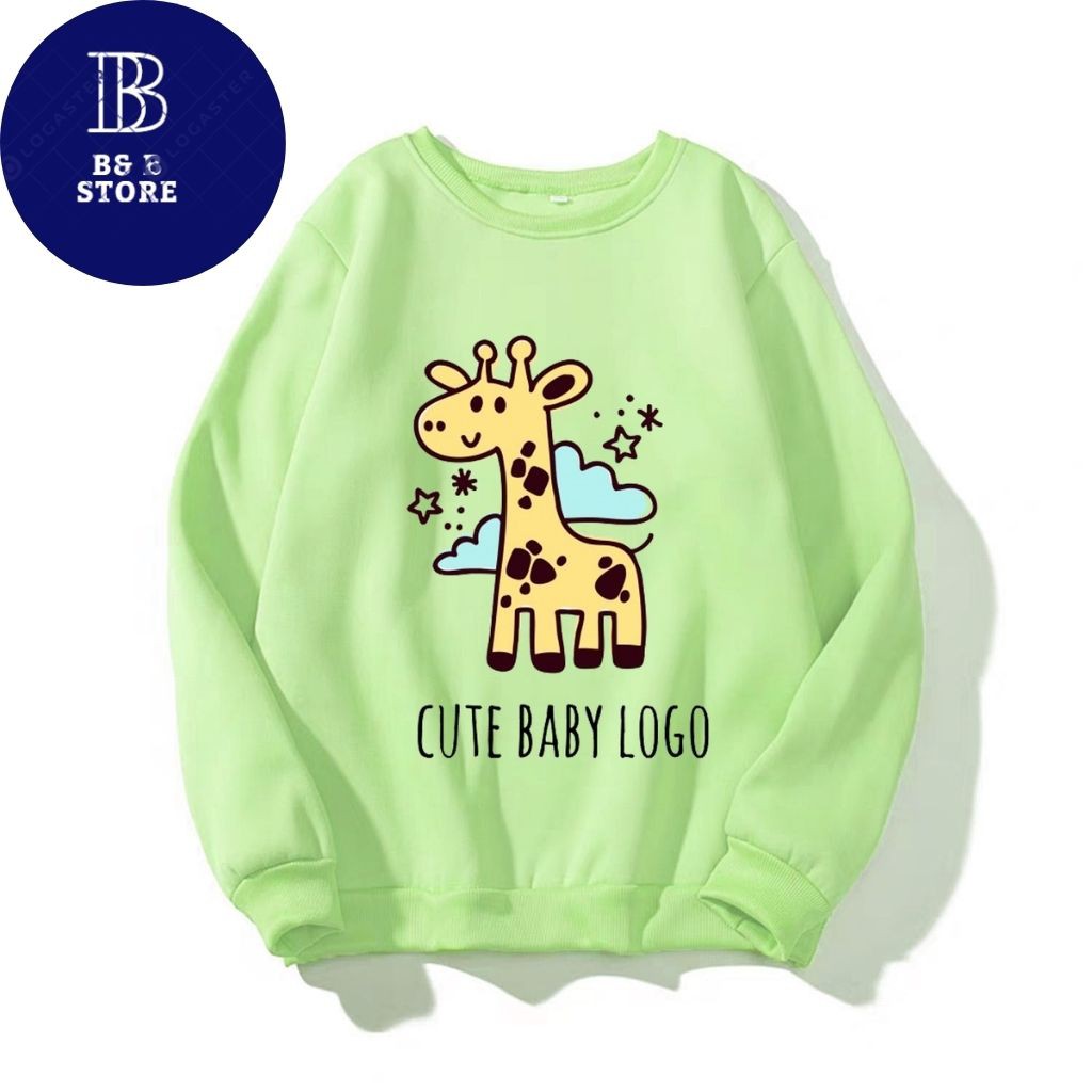 [ CUTE ] ÁO SWEATER NỈ UNISEX IN HƯU CAO CỔ SIÊU DỄ THƯƠNG ÁO FORM RỘNG NAM NỮ NHIỀU MÀU
