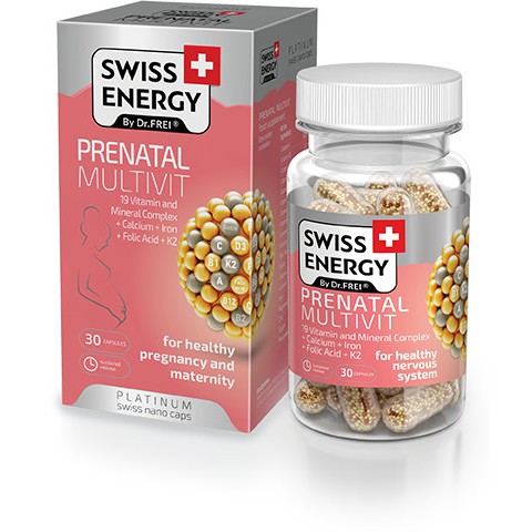 Viên Nang Bổ Sung Vitamin Cho Phụ Nữ Mang Thai Và Cho Con Bú - Swiss Energy Prenatal Multivit (30 Viên)