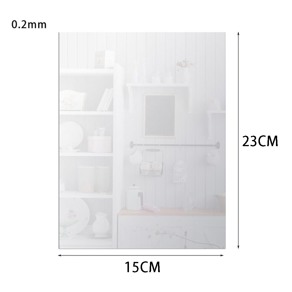 Set 4 Miếng Dán Acrylic Tráng Gương Hình Vuông Trang Trí Nhà Cửa/Phòng Khách