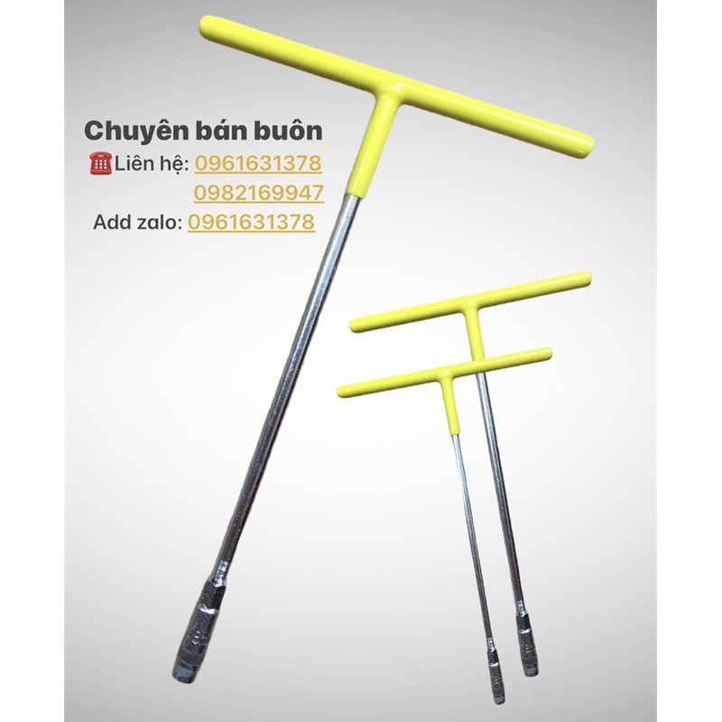 Tuýp liền khẩu chữ T vặn ốc tay bọc nhựa 8mm-19mm