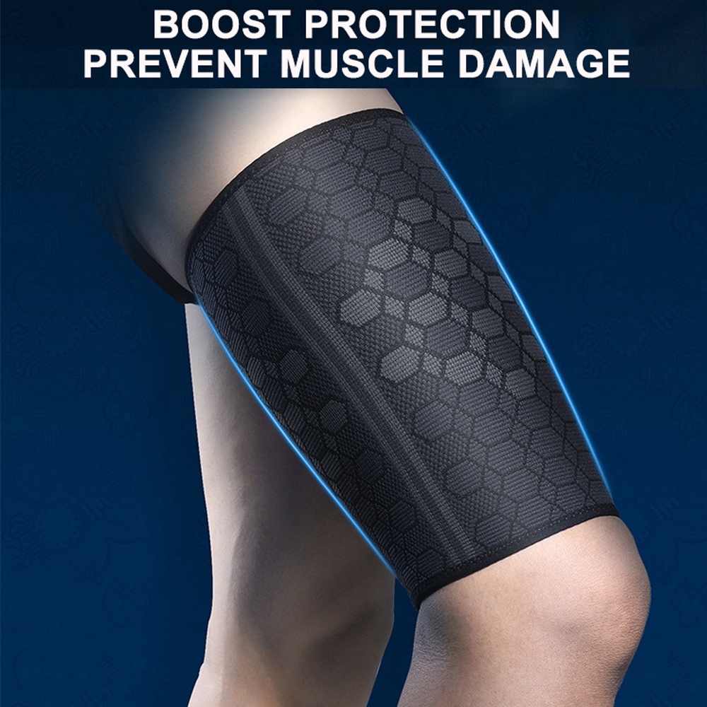 Set 2 Cặp Đai Nén Đùi Chống Trượt Bảo Vệ Giảm Đau Cơ Bắp