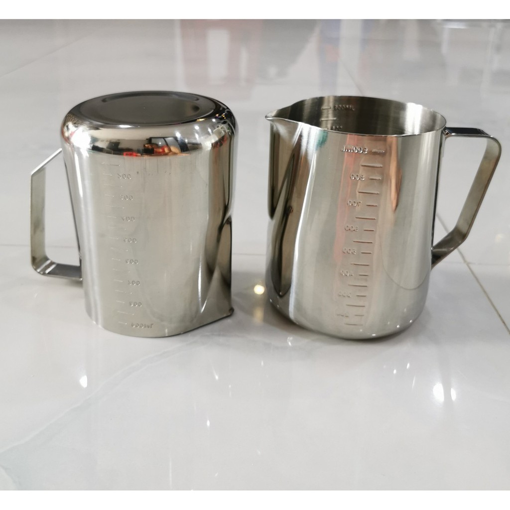 [Có chia vạch] Cốc ca đánh sữa inox 350ml - 550ml - 1l (100% inox 304)cà phê Espresso 1000ml | BigBuy360 - bigbuy360.vn