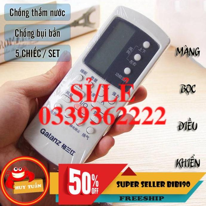 [ COCOLOVE ] SET 5 màng bọc điều khiển điều hòa TV trong suốt (BDK05)  HAIANHSHOP