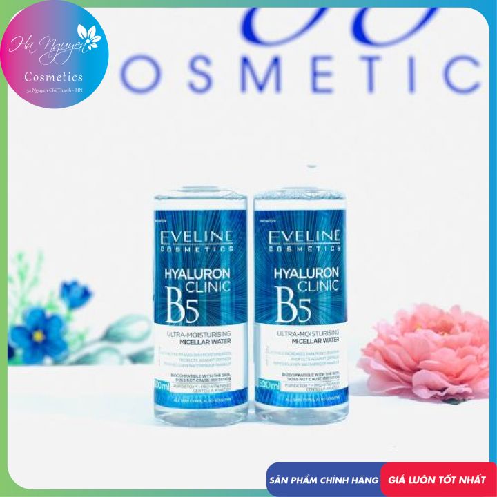 Nước Tẩy Trang Eveline Hyaluron Clinic B5, 500ml