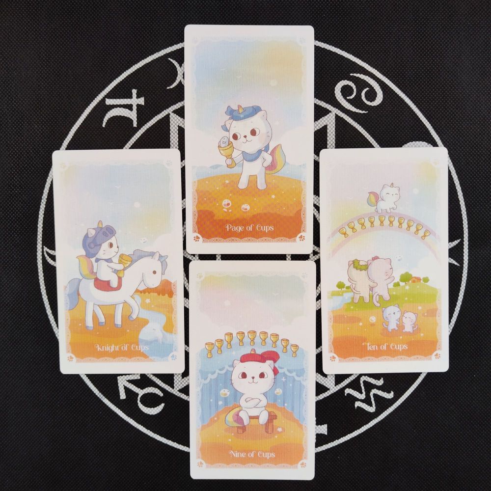 [Size Gốc] Bộ Bài KittyCorn Tarot 78 Lá Bài 7x12 Cm Tặng Đá Thanh Tẩy S98