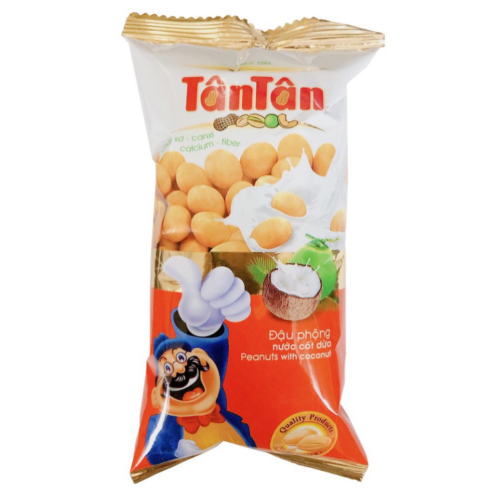 Combo 5 gói đậu phộng nước cốt dừa Tân Tân 35g