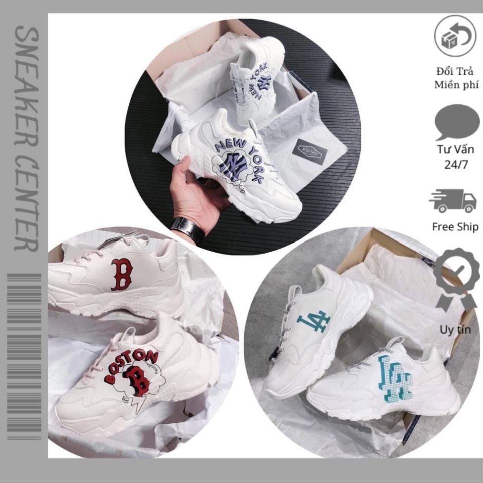 🎁Đế Tách+ Tặng Tất Cao Cổ🎁Giày MLB NEWYORK TÍM LA, MLB NY, MLB BOSTON Mẫu Mới 2021 In 3d Hàng Trung