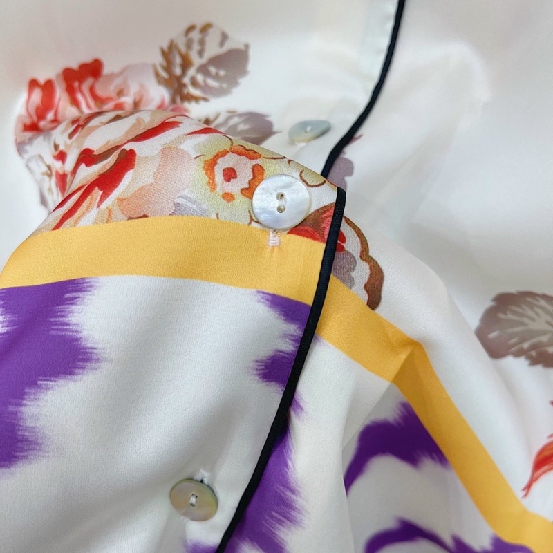 BỘ PIJAMA LỤA CAO CẤP MULISI HỒNG BUN GA RI