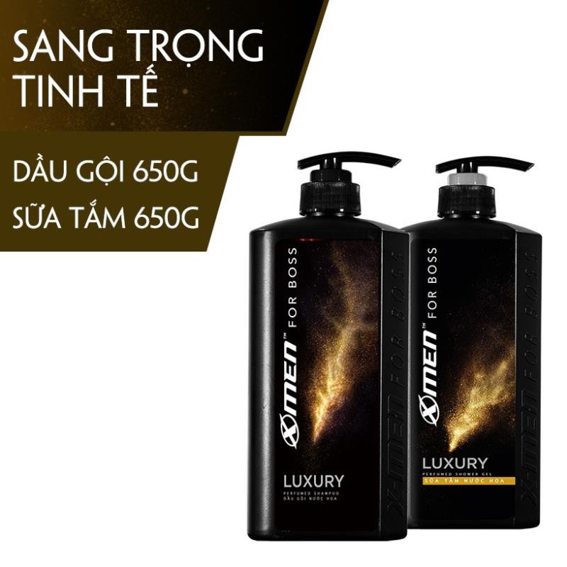 Combo Dầu gội nước hoa 650g+Sữa tắm nước hoa 650g (X-Men for Boss Luxury) - [Phương Uyên Store]