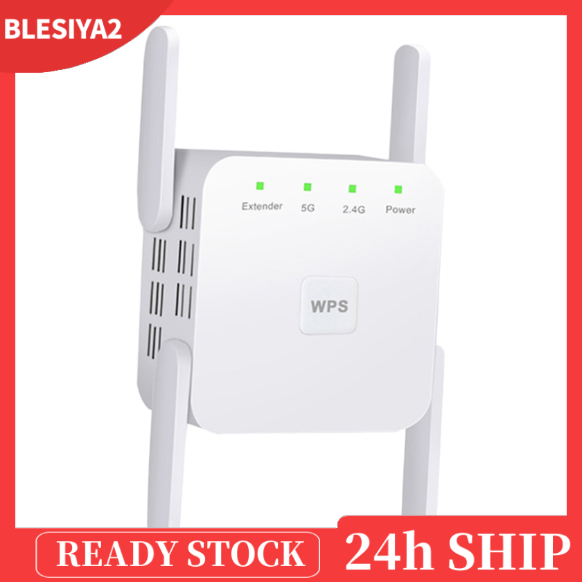 (Hàng Mới Về) Bộ Khuếch Đại Sóng Wifi Không Dây 4 Ăng Ten 1200mbps 2.4g 5g Phích Cắm Eu | BigBuy360 - bigbuy360.vn
