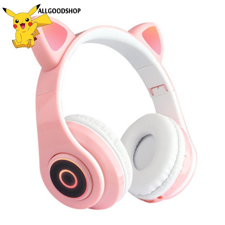 [COD]Tai Nghe Chụp Tai Bluetooth Không Dây B39 Tai Mèo - Tai Nghe Blutooth Chụp Tai Cute Giá Rẻ