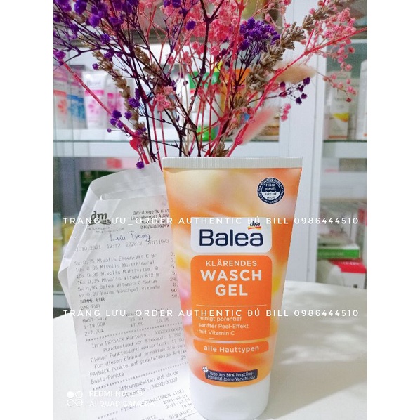 Sữa Rửa Mặt Balea Trắng Da Chứa VITAMIN C