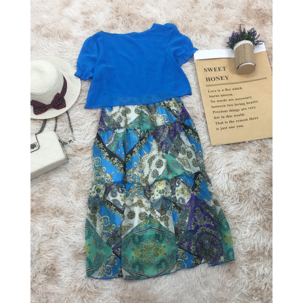 Đầm Voan Vintage B01175 Size S