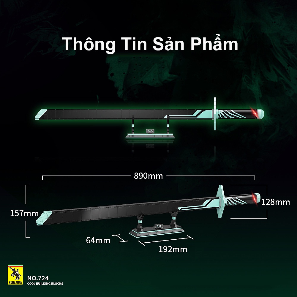 Đồ Chơi Lắp Ráp Kiểu Lego Thanh Kiếm Phượng Hoàng Scissor Seven Model724 Với 763 Mảnh Ghép