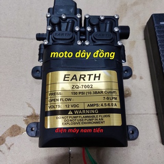 bơm phun sương - bơm tăng áp mini (máy bơm nước 12v-đôi + 2 chuyển ống 8)