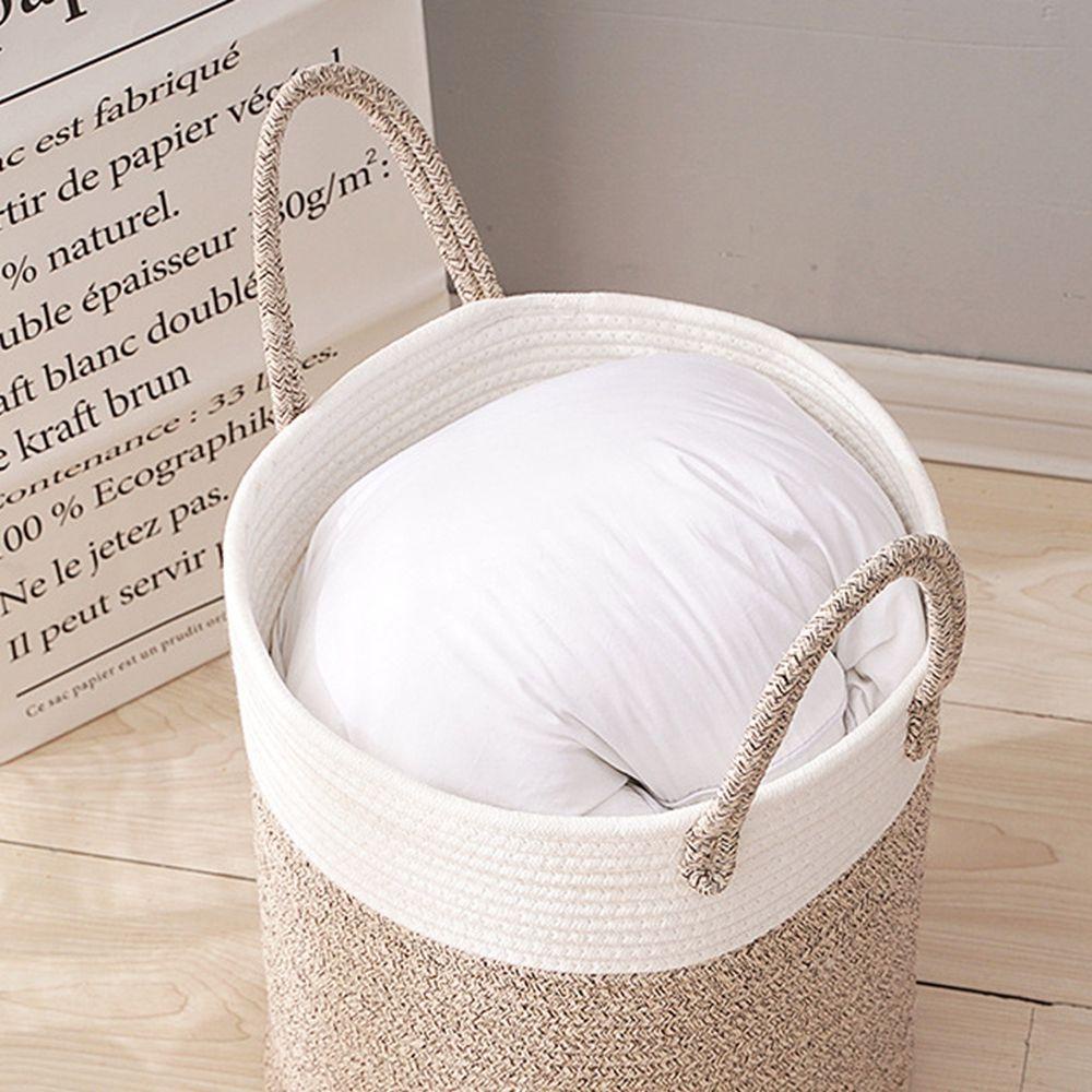 Giỏ Đựng Đồ Giặt / Đồ Chơi Trẻ Em Bằng Vải Dệt Sắp Xếp Gọn Gàng Trang Trí Nhà Cửa