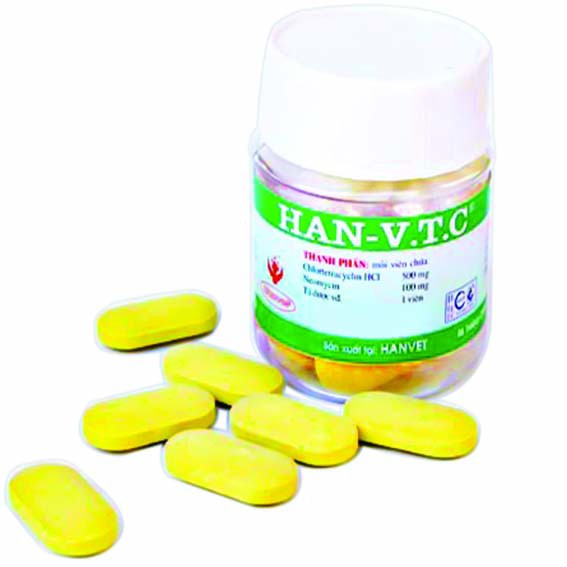 Hanvet Han V.T.C 1 viên viêm tử cung, khi hư vàng đen