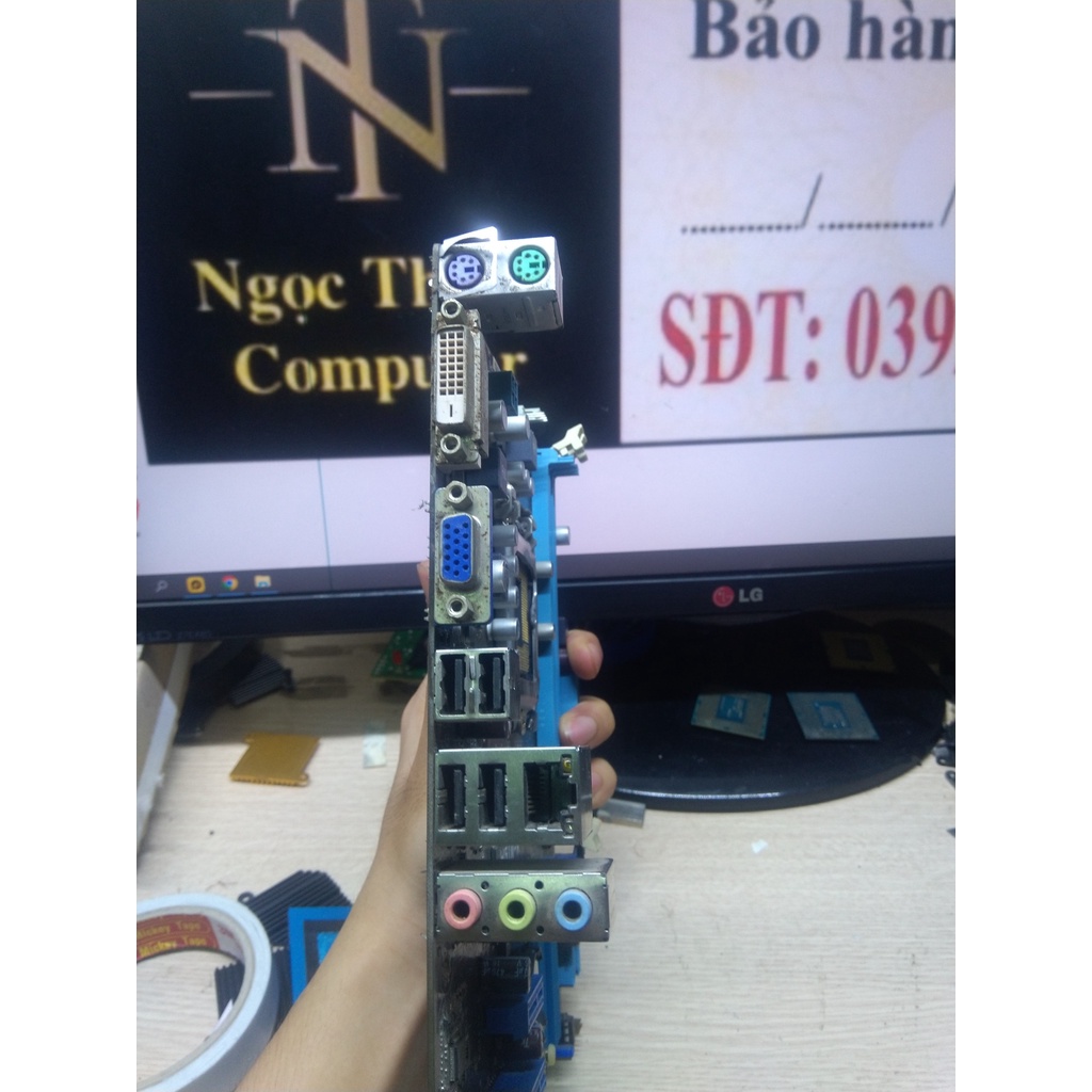 Main Asus H61M - K,D,E,Fzin.Main chính hãng bóc máy văn phòng.Main socket1155