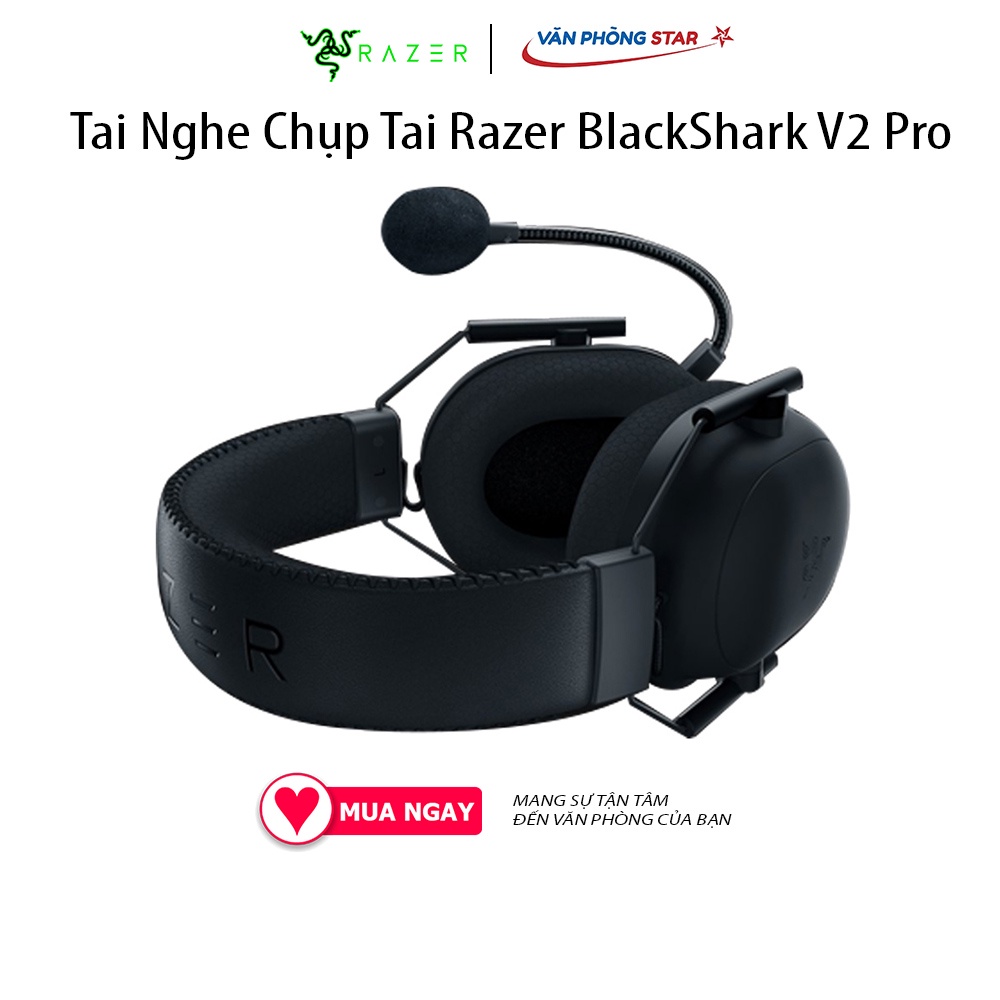 Tai Nghe Chụp Tai Không Dây Razer BlackShark V2 Pro kết nối Bluetooth Wireless chống ồn âm thanh vòm