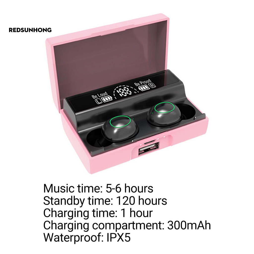 Tai Nghe Bluetooth 5.1 Âm Thanh Nổi Thiết Kế Nhỏ Gọn Tiện Dụng